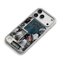 Justin Bieber Purpose Tour collage iPhone 17 Pro Max Electroplated Silver Case2