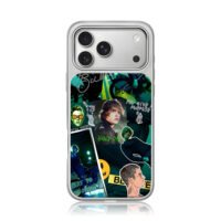 Justin Bieber song lyric collage iPhone 17 Pro Max Electroplated Silver Case1