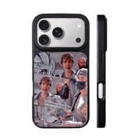 Justin Bieber themed photo collage iPhone 17 Pro Max Black Case