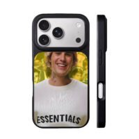 Justin Bieber x Essentials collage iPhone 17 Pro Max Black Case