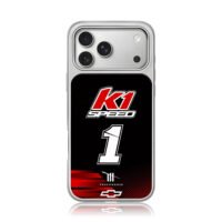 K1 Speed No1 Trackhouse Chevy race iPhone 17 Pro Max Electroplated Silver Case1