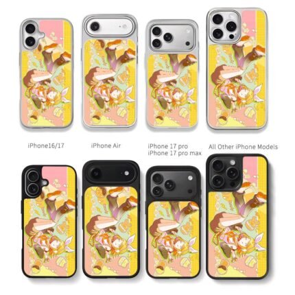 Kagamine Rin bunny ear sweet art Chris Brown Phone Case Black Electroplated Silver For Iphone 11 To 17