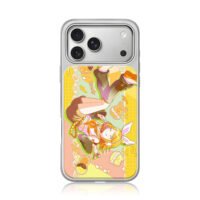 Kagamine Rin bunny ear sweet art iPhone 17 Pro Max Electroplated Silver Case1