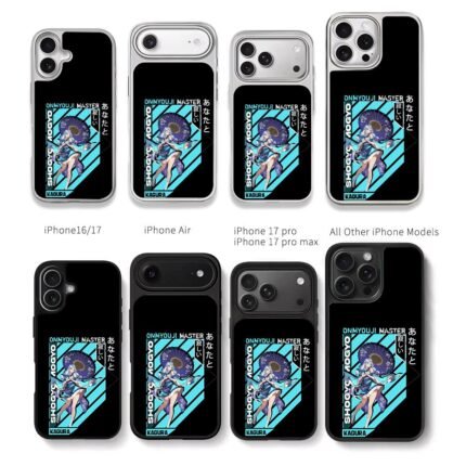 Kagura Onmyoji girl with umbrella Chris Brown Phone Case Black Electroplated Silver For Iphone 11 To 17