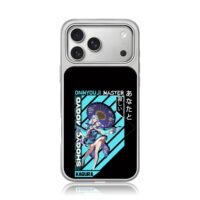 Kagura Onmyoji girl with umbrella iPhone 17 Pro Max Electroplated Silver Case1