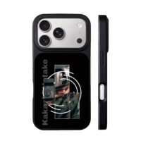 Kakashi Hatake Sharingan Konoha art iPhone 17 Pro Max Black Case