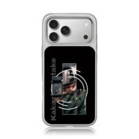 Kakashi Hatake Sharingan Konoha art iPhone 17 Pro Max Electroplated Silver Case1