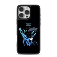 Kakashi Naruto blue mask art iPhone 16 Pro Max Black Case