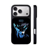 Kakashi Naruto blue mask art iPhone 17 Pro Max Black Case