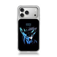 Kakashi Naruto blue mask art iPhone 17 Pro Max Electroplated Silver Case1