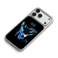 Kakashi Naruto blue mask art iPhone 17 Pro Max Electroplated Silver Case2
