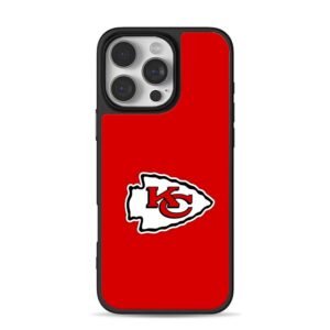 Kansas City Chiefs KC arrowhead red iPhone 16 Pro Max Black Case