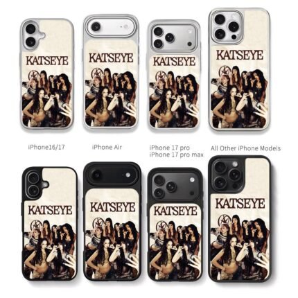 Katseye kpop girl group vintage pic Chris Brown Phone Case Black Electroplated Silver For Iphone 11 To 17