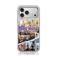Katy Perry themed photo collage iPhone 17 Pro Max Electroplated Silver Case1