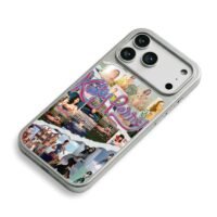Katy Perry themed photo collage iPhone 17 Pro Max Electroplated Silver Case2