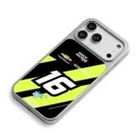 Kaulig Racing Chevy 16 AJ Livery iPhone 17 Pro Max Electroplated Silver Case2