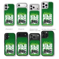 Kawasaki Ninja 650 superbike brand Chris Brown Phone Case Black Electroplated Silver For Iphone 11 To 17