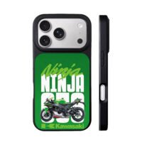 Kawasaki Ninja 650 superbike brand iPhone 17 Pro Max Black Case