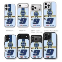 KBB 9 Hendrick Chevy Racing Chris Brown Phone Case Black Electroplated Silver For Iphone 11 To 17