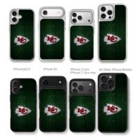 KC Chiefs arrow logo dark green bg Chris Brown Phone Case Black Electroplated Silver For Iphone 11 To 17