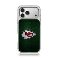 KC Chiefs arrow logo dark green bg iPhone 17 Pro Max Electroplated Silver Case1