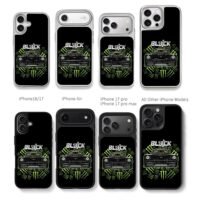 Ken Block Hoonigan Monster Mustang Chris Brown Phone Case Black Electroplated Silver For Iphone 11 To 17