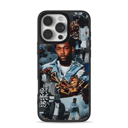 Kendrick Lamar hip hop Grammy art iPhone 16 Pro Max Black Case