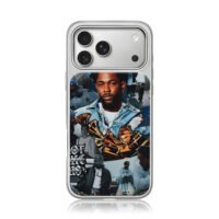 Kendrick Lamar hip hop Grammy art iPhone 17 Pro Max Electroplated Silver Case1
