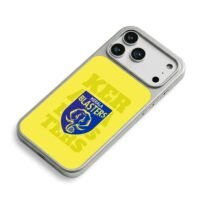 Kerala Blasters elephant ball logo iPhone 17 Pro Max Electroplated Silver Case2
