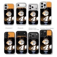 Kevin Harvick 4 Boosch Beer Ford Chris Brown Phone Case Black Electroplated Silver For Iphone 11 To 17