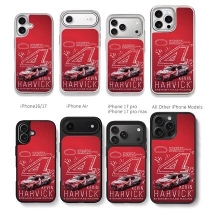Kevin Harvick 4 Stewart Haas Nascar Chris Brown Phone Case Black Electroplated Silver For Iphone 11 To 17