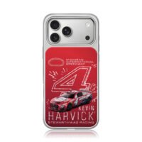 Kevin Harvick 4 Stewart Haas Nascar iPhone 17 Pro Max Electroplated Silver Case1