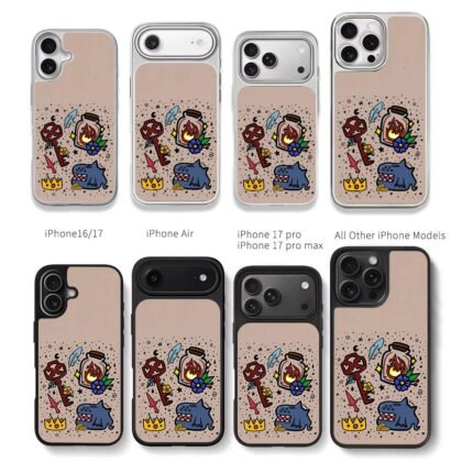 Key fire jar monster crown art Chris Brown Phone Case Black Electroplated Silver For Iphone 11 To 17