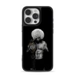 Khabib holding UFC champion belt iPhone 16 Pro Max Black Case