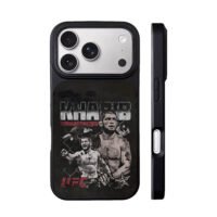 Khabib Nurmagomedov UFC eagle art iPhone 17 Pro Max Black Case