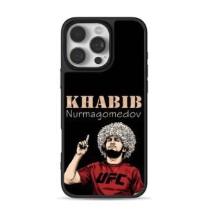 Khabib Nurmagomedov UFC fighter art Phone Case for iPhone 11-17 & Samsung Galaxy S24-S26