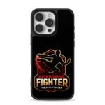 Kickboxing fighter kicking man logo Phone Case for iPhone 11-17 & Samsung Galaxy S24-S26