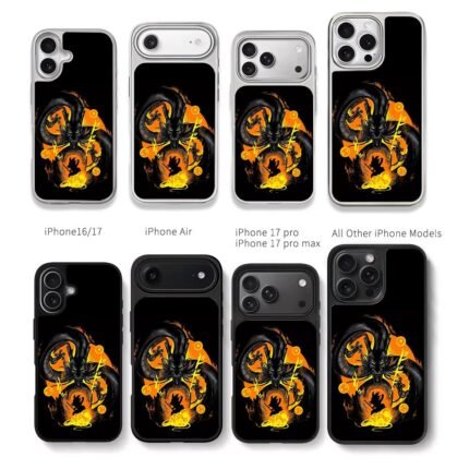 Kid Goku Shenron Dragon Balls Chris Brown Phone Case Black Electroplated Silver For Iphone 11 To 17