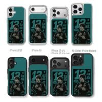 Kimi Antonelli F1 Mercedes 13 racer Chris Brown Phone Case Black Electroplated Silver For Iphone 11 To 17