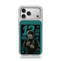 Kimi Antonelli F1 Mercedes 13 racer iPhone 17 Pro Max Electroplated Silver Case1
