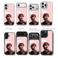 Kimi Antonelli Mercedes racer pink Chris Brown Phone Case Black Electroplated Silver For Iphone 11 To 17