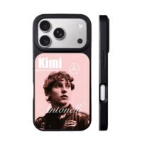 Kimi Antonelli Mercedes racer pink iPhone 17 Pro Max Black Case