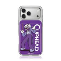 King Dice Cuphead purple dice guy iPhone 17 Pro Max Electroplated Silver Case1