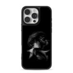 King of Fighters Iori grayscale art iPhone 16 Pro Max Black Case