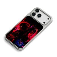 King Queen Hearts Anime Couple iPhone 17 Pro Max Electroplated Silver Case2