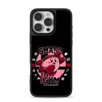 Kirby lifting Smash Gym Smash Bros Phone Case for iPhone 11-17 & Samsung Galaxy S24-S26