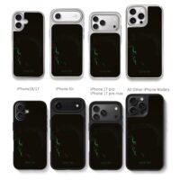Kissland The Weeknd green art Chris Brown Phone Case Black Electroplated Silver For Iphone 11 To 17