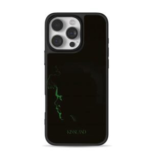 Kissland The Weeknd green art iPhone 16 Pro Max Black Case
