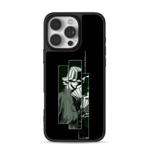 Kisuke Urahara Bleach anime art iPhone 16 Pro Max Black Case