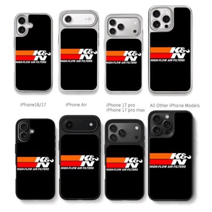 K&N High-Flow Air Filters stripes Chris Brown Phone Case Black Electroplated Silver For Iphone 11 To 17
